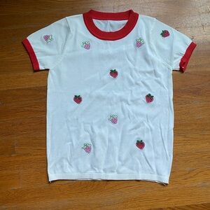 Strawberry Ringer Tshirt